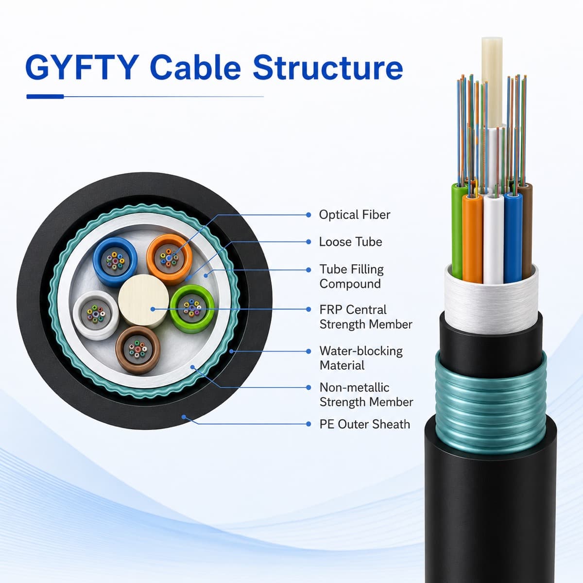 GYFTY Outdoor Fiber Optic Cable detail 2