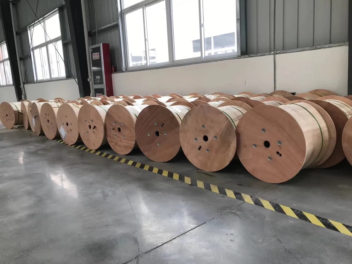 Empaque de exportacion para pedidos de cable de fibra optica