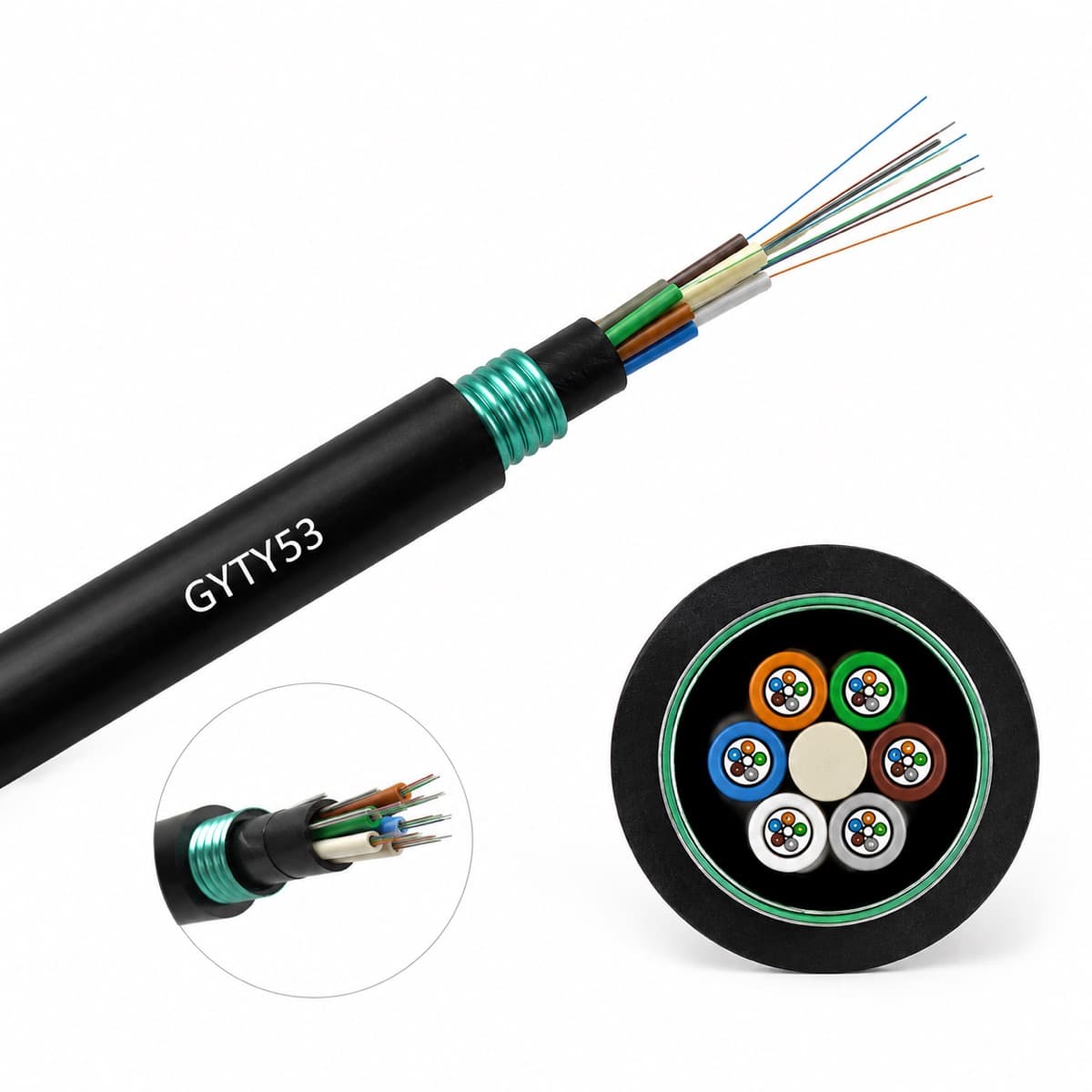 Cable de Fibra Óptica para Enterrado Directo GYTY53